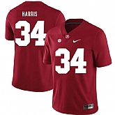 Alabama Crimson Tide 34 Damien Harris Red Nike College Football Jersey Dzhi,baseball caps,new era cap wholesale,wholesale hats